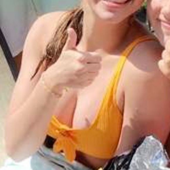 Yellow Ribbed Bikini Top - Picture 4 of 4